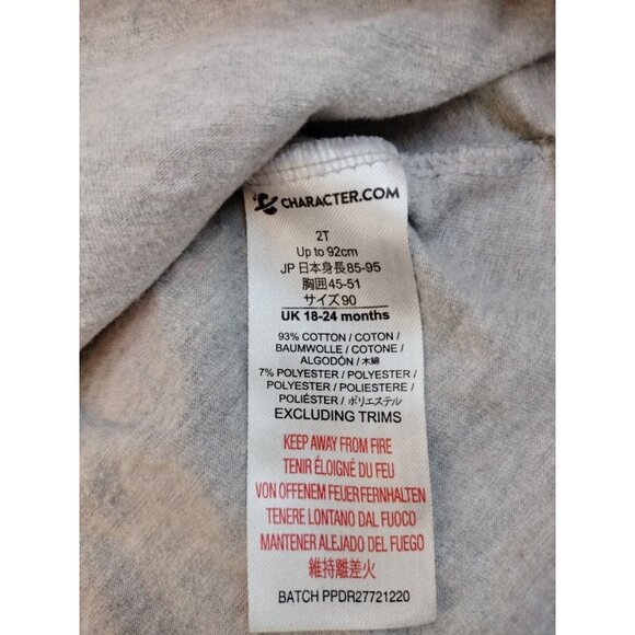 Peppa Pig It's Magic Unicorn & Rainbow Dress 2T Gray & Pink - Picture 4 of 6